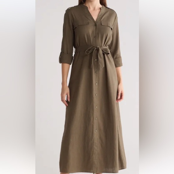 Calvin Klein Dresses & Skirts - Calvin Klein tie waist maxi dress